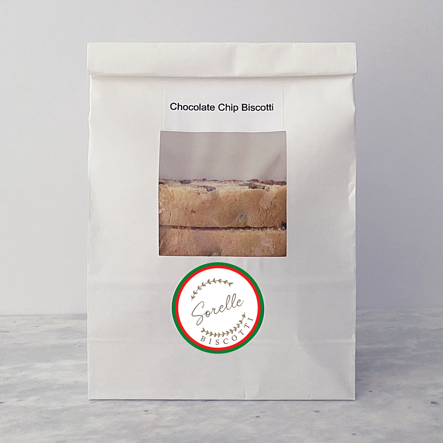 Sorelle Biscotti LLC 12 pack chocolate chip biscotti cookies