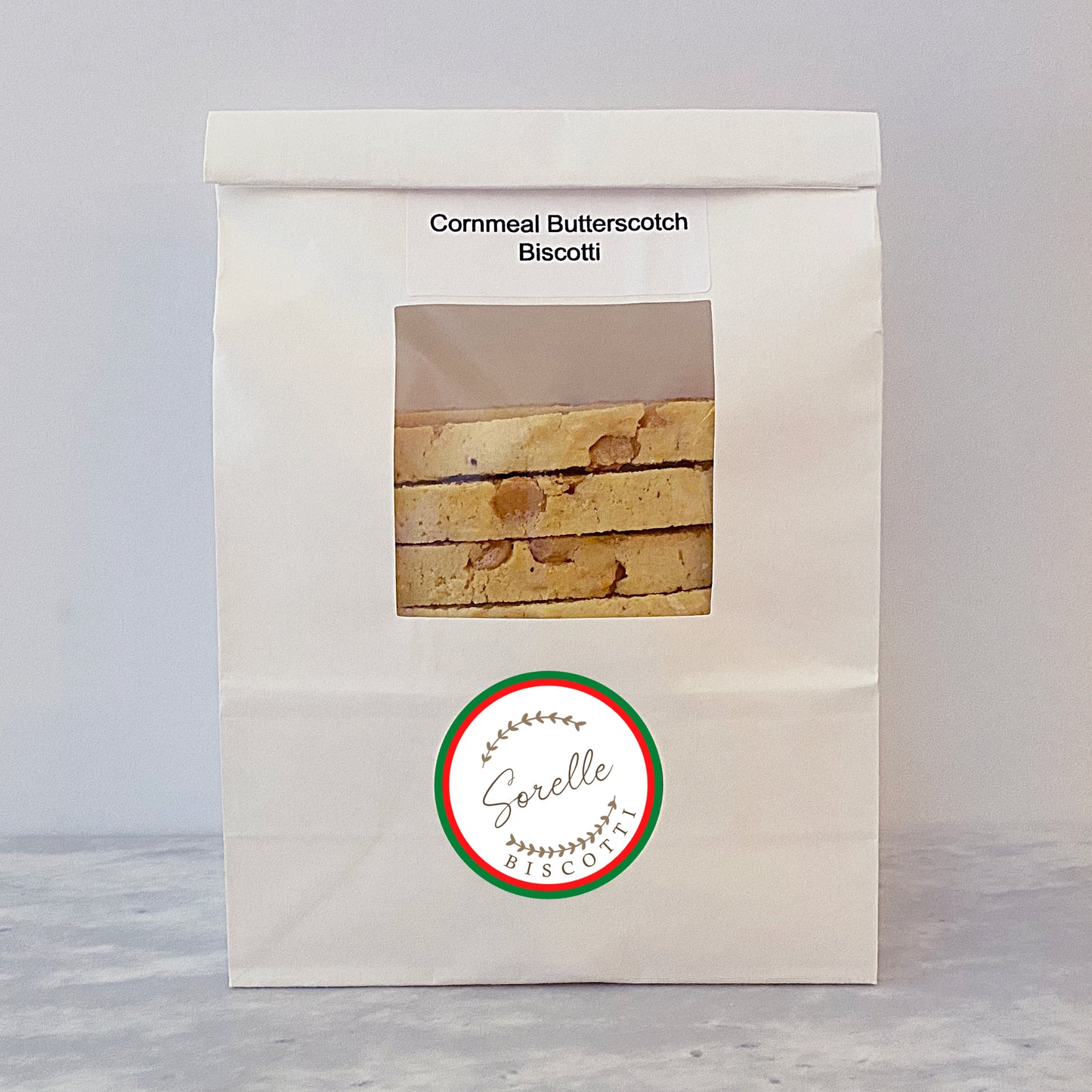 Sorelle Biscotti LLC 12 pack cornmeal butterscotch biscotti cookies