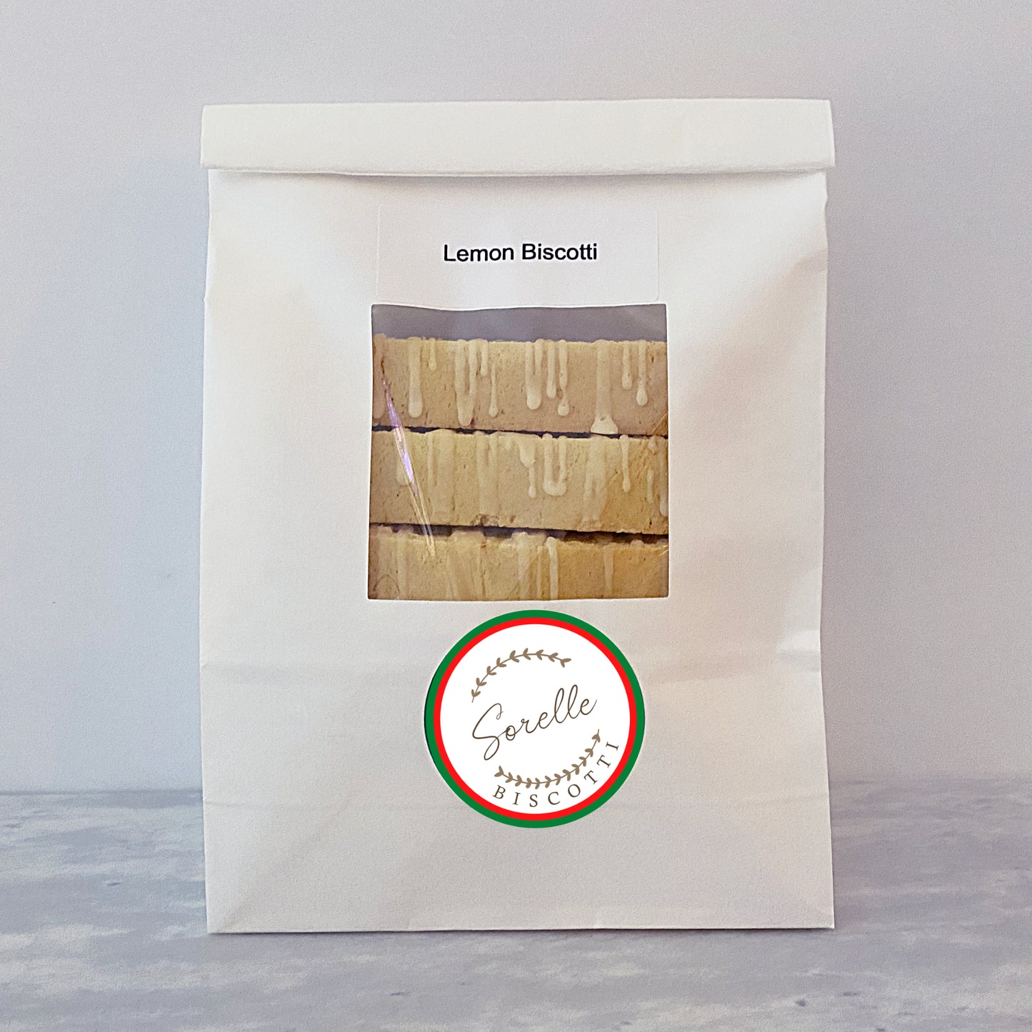 Sorelle Biscotti LLC 12 pack lemon biscotti cookies