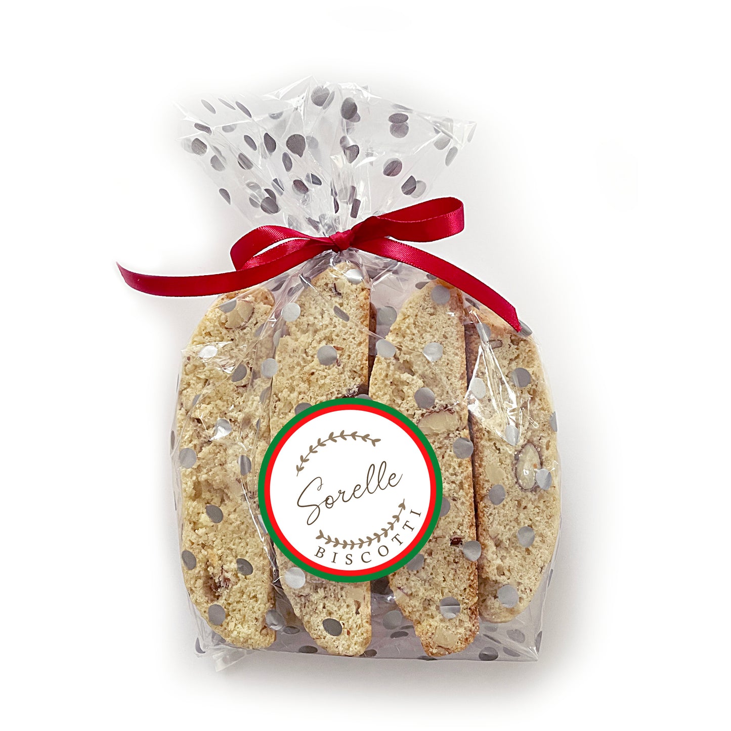 Sorelle Biscotti LLC 8 pack Beta's traditional anise almond biscotti cookies